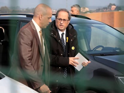 Quim Torra, aquest dilluns de visita a la presó de Lledoners.