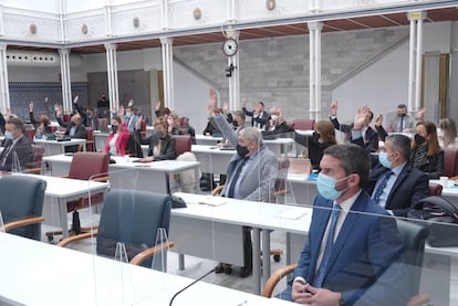 La Asamblea Regional de Murcia, durante una votación el pasado día 9.