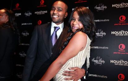 Bobbi Kristina Brown y su novio Nick Gordon en octubre de 2012.