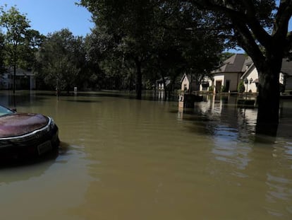 Inundaciones en Houston (Texas) tras el paso del huracán Harvey.