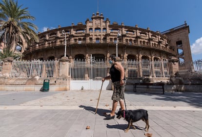 La plaza de toros de Palma de Mallorca, en el año 2020.