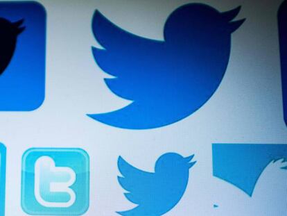 Logos de Twitter.