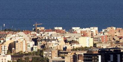 Vista de viviendas en Barcelona.