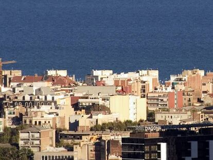 Vista de viviendas en Barcelona.