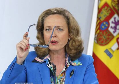 La ministra espa&ntilde;ola de Econom&iacute;a en funciones, Nadia Calvi&ntilde;o