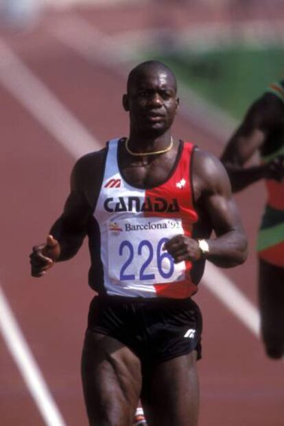 Ben Johnson, en Barcelona 92.