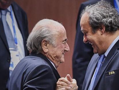 Blatter i Platini, el maig d'aquest any.