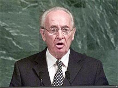 Peres, durante su discurso ante la ONU.