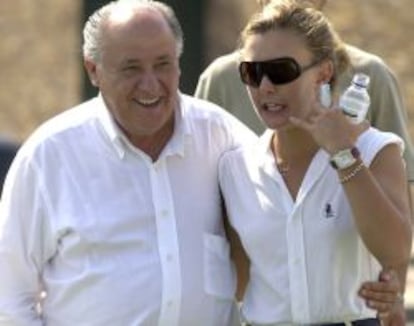 Amancio Ortega y su hija Marta