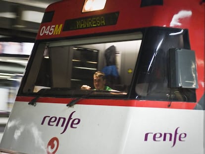 Un tren de la línia R4 de Rodalies.