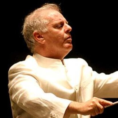 El director de orquesta  Daniel Barenboim