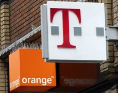 Logotipos de Orange y Deutsche Telekom.