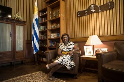 Gloria Rodríguez, en su oficina, en el Palacio Legislativo.