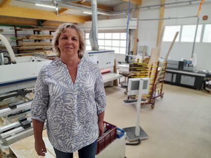 Nicole Nelles, en el taller de su negocio en Bad Neuenahr-Ahrweiler.