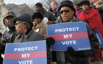 Marcha por el derecho a voto en Washington el pasado mes de febrero.