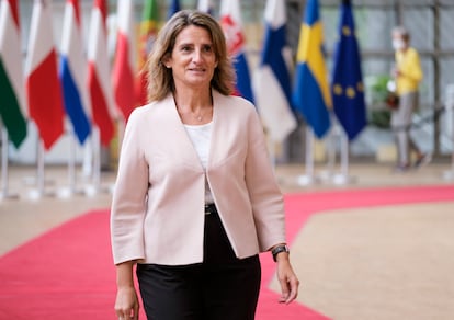 Teresa Ribera, en Bruselas en 2022. 