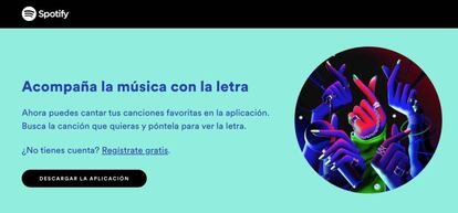 Llegan las letras a las canciones de Spotify.