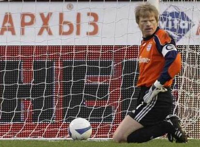 Kahn, tras encajar uno de los cuatro goles del Zenit.