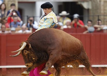 jos&eacute; Mar&iacute;a Manzanares en La Maestranza. 