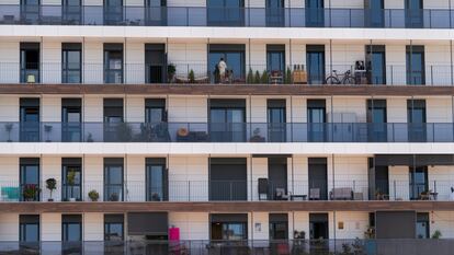 Un edificio en el barrio barcelonés de Poble Nou.