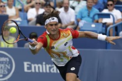 Ferrer, durante la final.