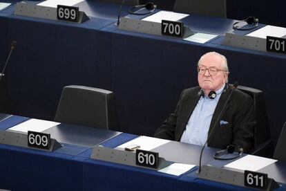 Jean-Marie Le Pen, en una sesi&oacute;n del Parlamento Europeo, en mayo pasado. 
 
