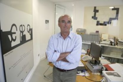 Ignacio Chillida, hijo del artista y comisario de la muestra, en su despacho del Museo Chillida-Leku.