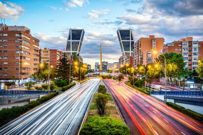 Una imagen del Paseo de la Castellana, en Madrid. Getty Images