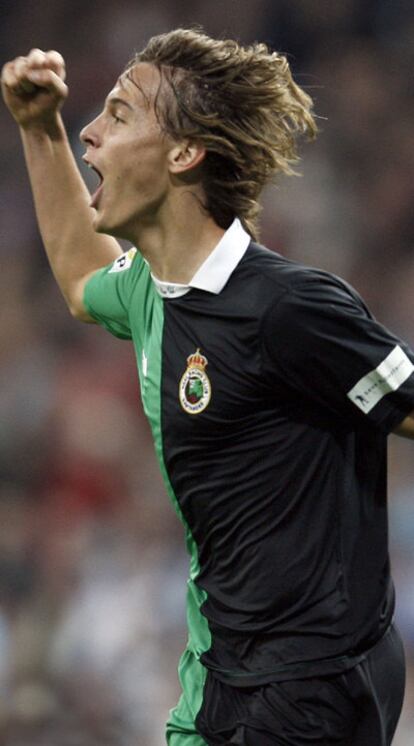 Canales, en el partido contra el Madrid en el Bernabéu.