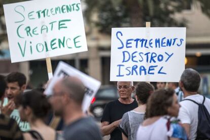 Manifestaci&oacute;n en Tel Aviv contra el asesinato de un ni&ntilde;o palestino, el pasado domingo