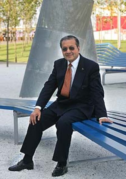 Mahatir Bin Mohamad, en Barcelona.