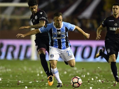 Arthur en la final de la Libertadores.