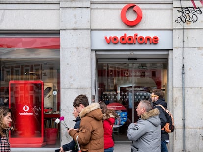 Una tienda de Vodafone.