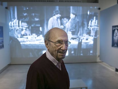 Pere Portabella en la sala donde se proyecta &#039;Viridiana&#039;, la pel&iacute;cula que produjo a Luis Bu&ntilde;uel.