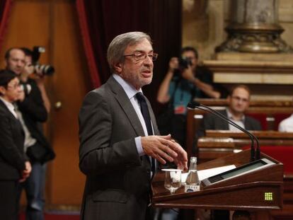Xavier Sabaté (PSC), en el Parlament.