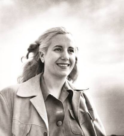 Eva Perón fotografiada en su quinta de San Vicente en 1948.