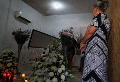 Ataúd de Abigail Hay Urrutia en Oaxaca