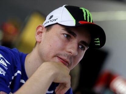 Jorge Lorenzo, el pasado viernes, durante la entrevista.