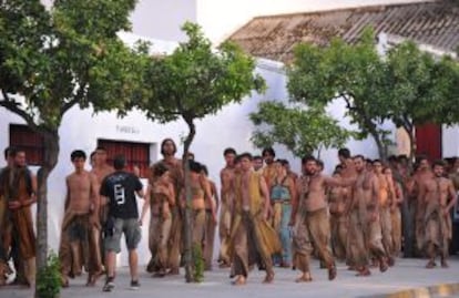 The shoot of 'Game of Thrones' in Osuna, Seville.