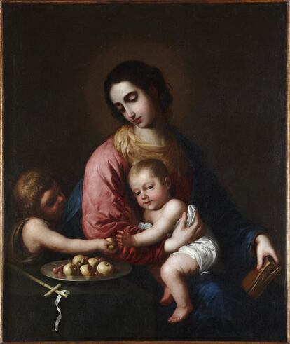 'Vierge à l’Enfant avec saint Jean-Baptiste' (1659) de Francisco de Zurbarán.