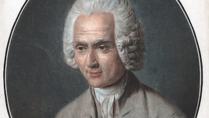 El filósofo y escritor Jean-Jacques Rousseau (1712-1778) retratado por Garneray Pierre Michel Alix.