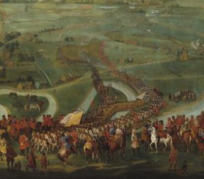 Joseph van Bredael, La batalla de Oudenaarde [11 de julio de 1708], 1716.