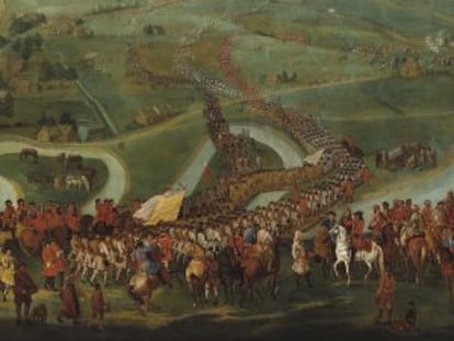 Joseph van Bredael, La batalla de Oudenaarde [11 de julio de 1708], 1716.