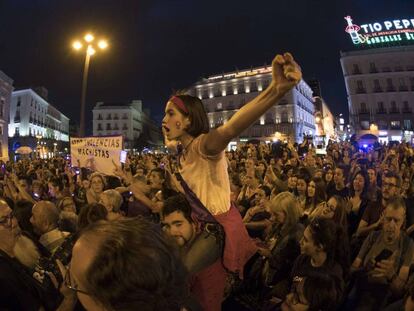 Concentración nocturna convocada el 20 de septiembre para reclamar la erradicación de las violencias machistas.