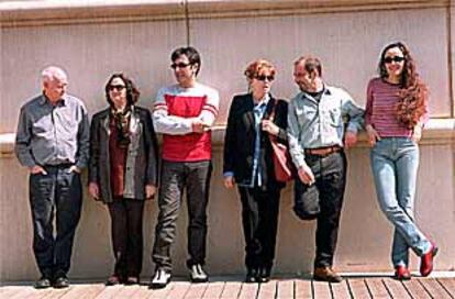 De izquierda a derecha, Edward Bond, Julieta Serrano, Miquel García Borda, Mercè Sampietro, Manuel Dueso y Mònica Marcos.