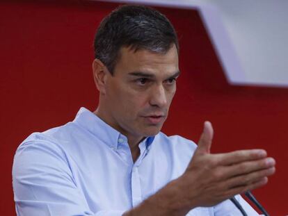 El secretario general del PSOE, Pedro Sánchez.