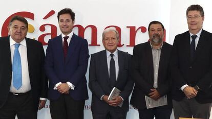 Gonzalo Quintero, Francisco Caamaño, Pascual Sala, José María Gimeno y Adolfo Díaz Ambrona.