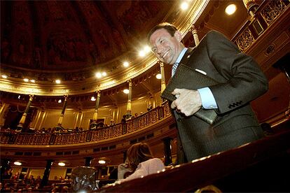 Ibarretxe, en el Congreso de los Diputados.