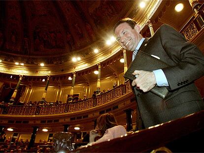 Ibarretxe, en el Congreso de los Diputados.