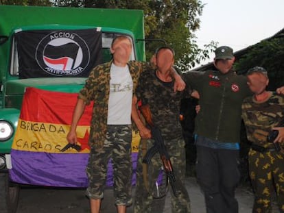 Members of the Carlos Palomino International Brigade.